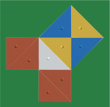 直角二等辺三角形の場合の手順3